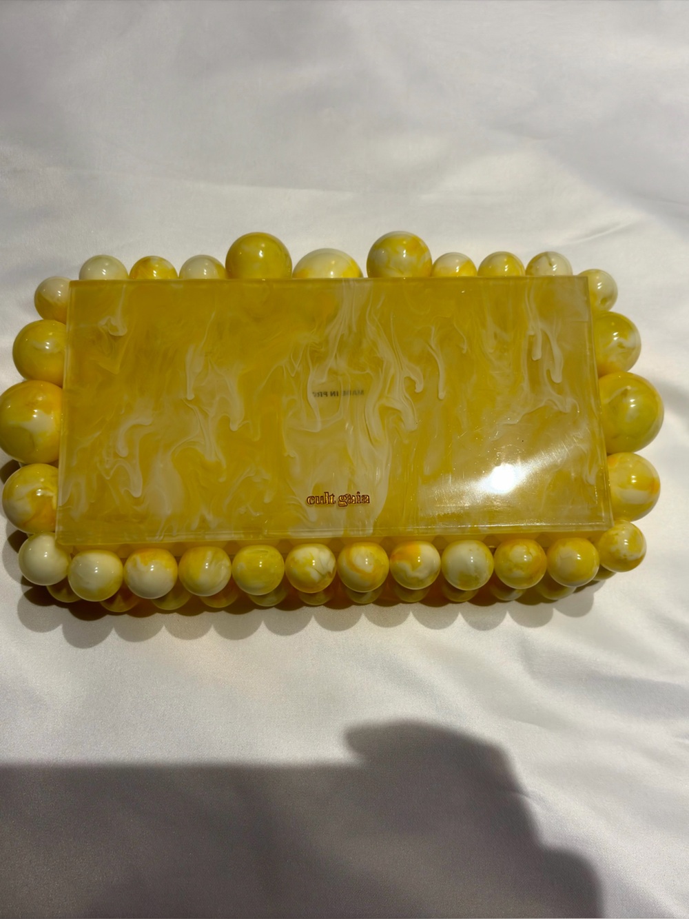 Cult Gaia Yellow Quartz EOS Clutch Bag - Picture 2 of 7